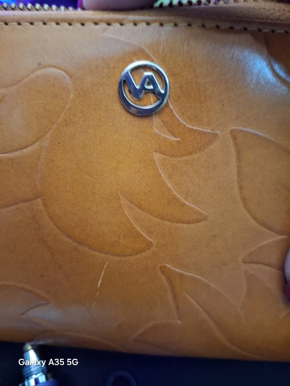 Valentina tan embossed